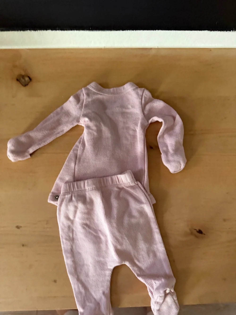 PREMIE Carter's Light Pink Waffle Knit Set